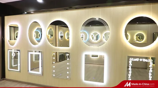UL CE cUL Pared Decoración del hogar Muebles de salón Maquillaje Cosmético Luz de tocador inteligente Iluminado Baño retroiluminado Espejo LED con luces Desempañador Bluetooth